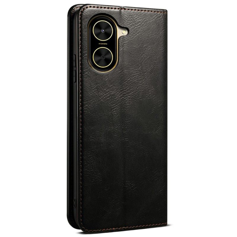 Folio-hoesje Poco C71 Gewaxt Kunstleer