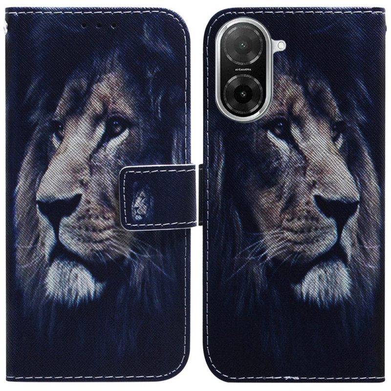 Folio-hoesje Poco C71 Telefoonhoesje Dromende Leeuw