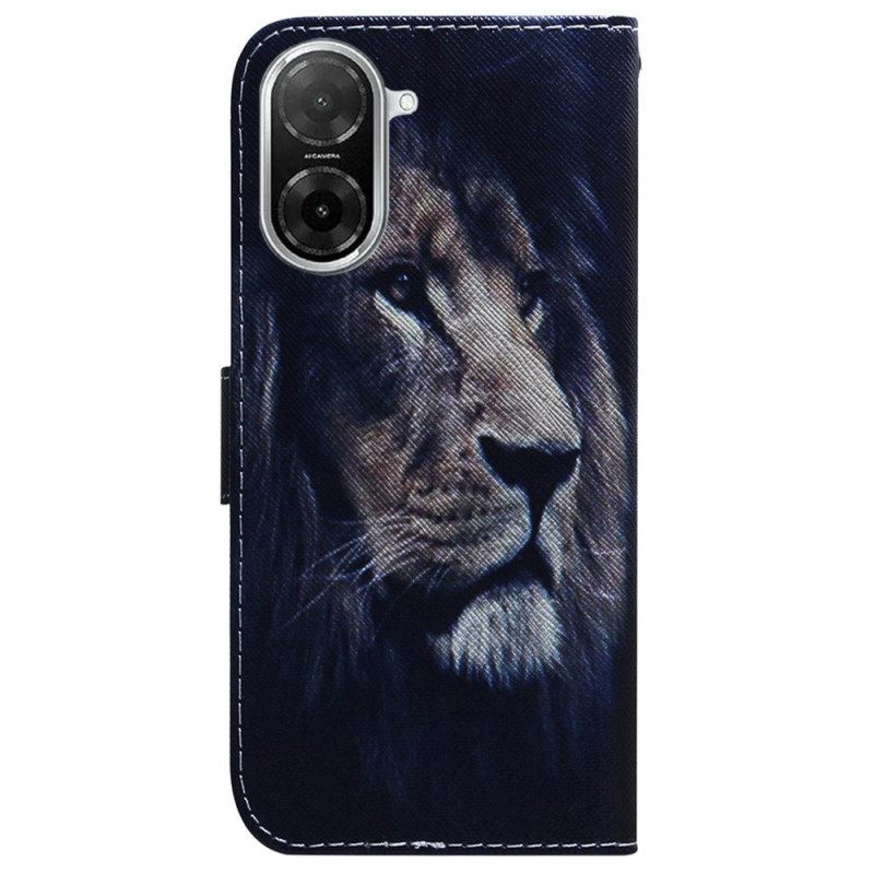 Folio-hoesje Poco C71 Telefoonhoesje Dromende Leeuw