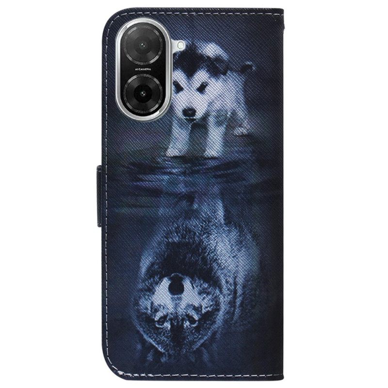 Folio-hoesje Poco C71 Telefoonhoesje Puppy Droom