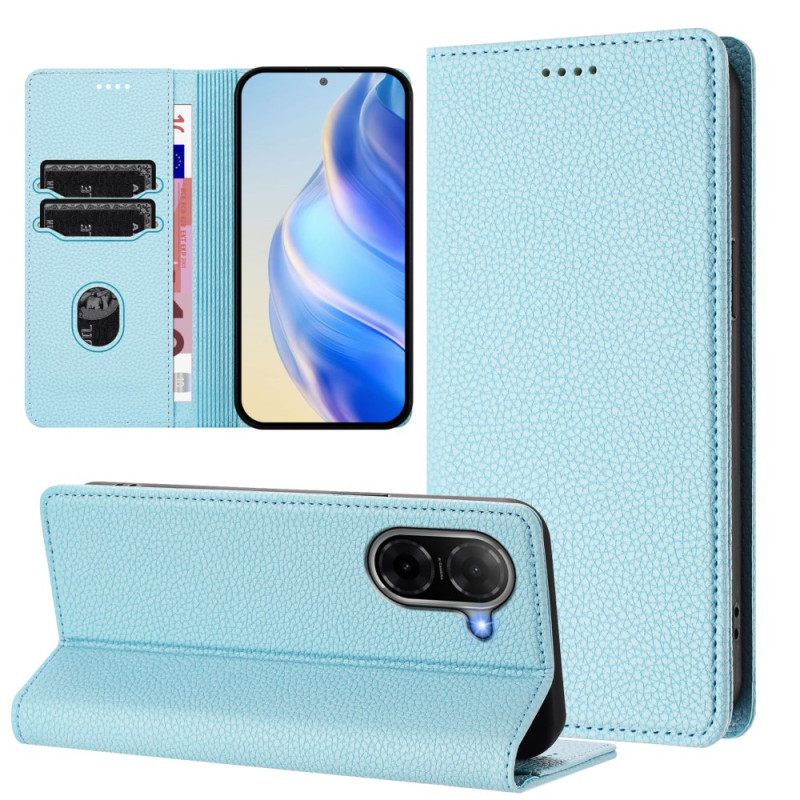 Folio-hoesje Voor Poco C71 Bruin Kunstleer