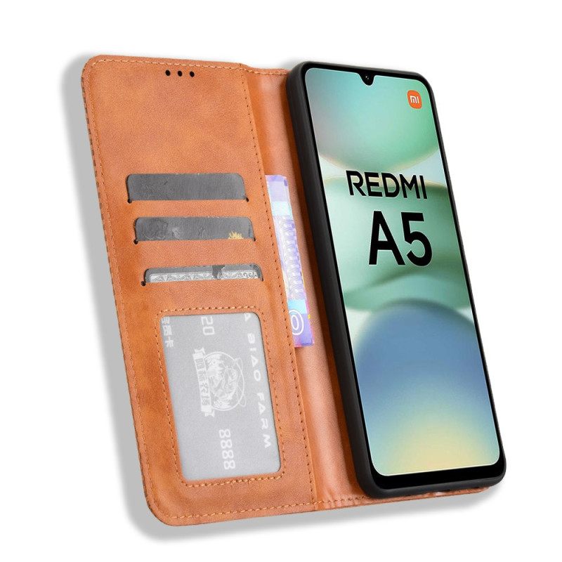 Folio-hoesje Voor Poco C71 Vintage Rand