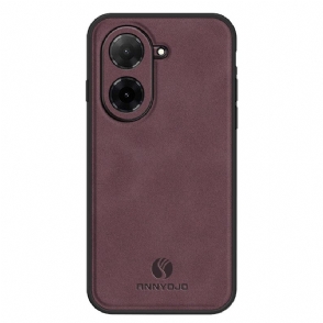 Hoesje Poco C71 Leerlook