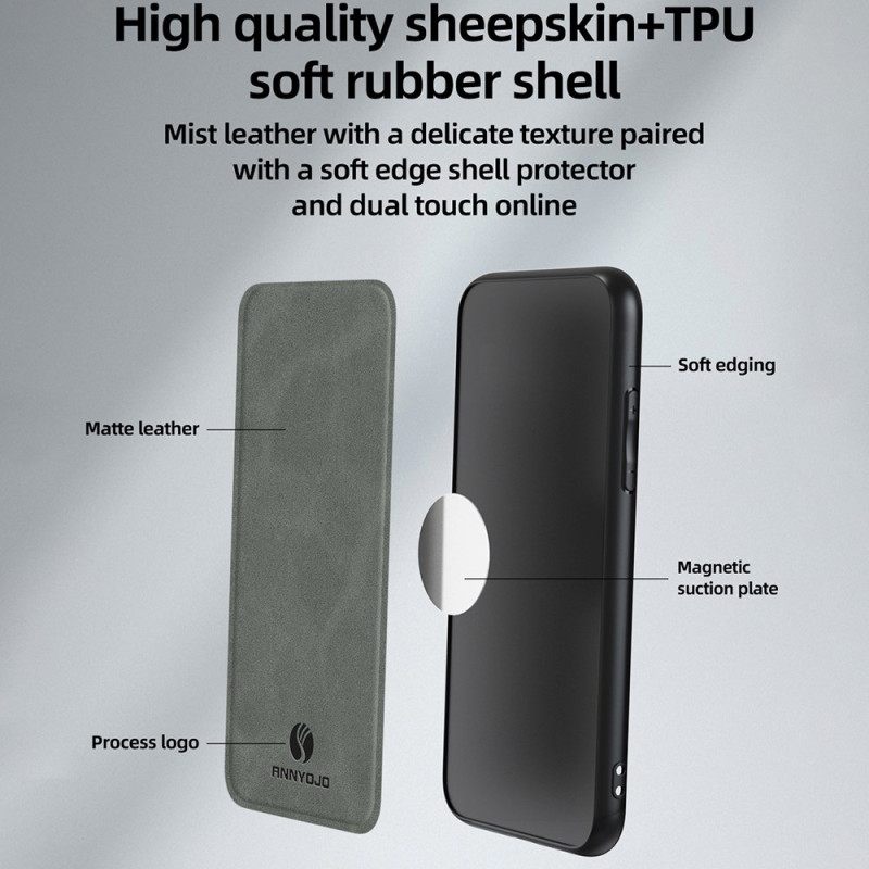 Hoesje Poco C71 Leerlook