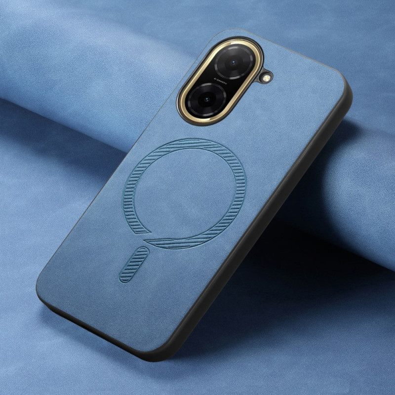 Hoesje Poco C71 Magsafe-compatibel Leerlook