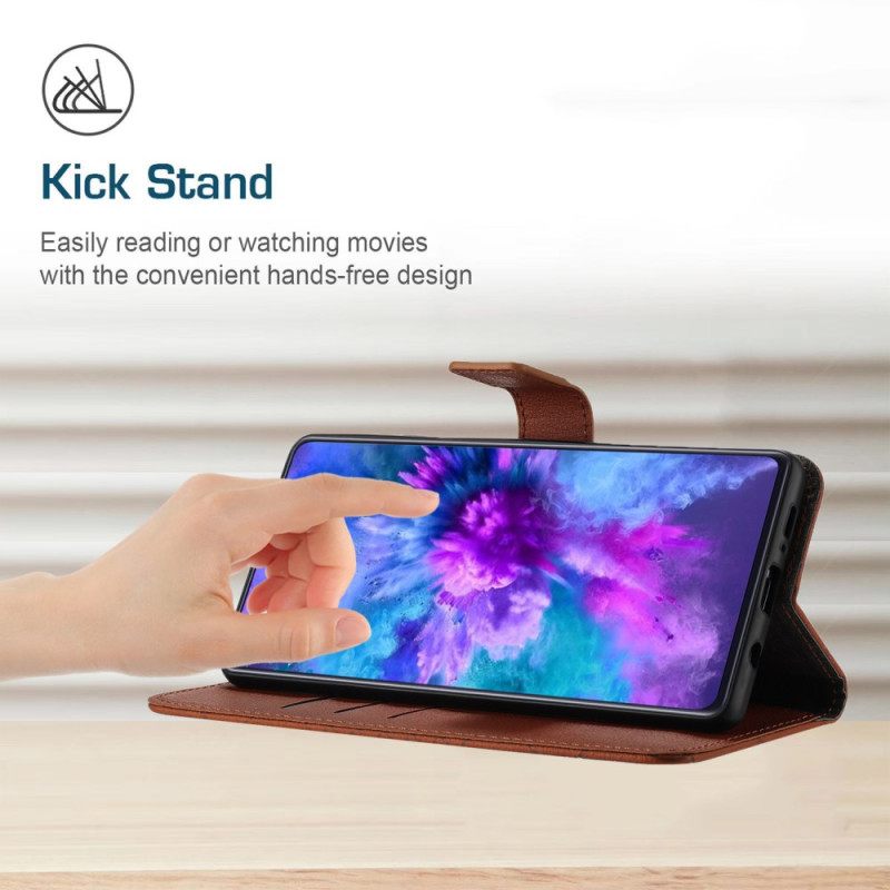 Leren Hoesje Poco C71 Diamantdesign Bescherming Hoesje