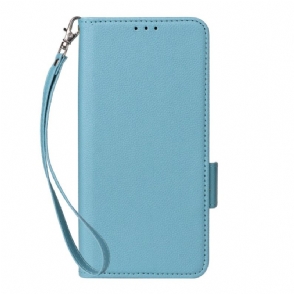 Leren Hoesje Poco C71 Koord Met Lychee-textuur