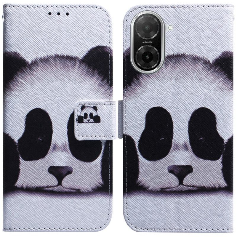 Leren Hoesje Poco C71 Panda Bescherming Hoesje