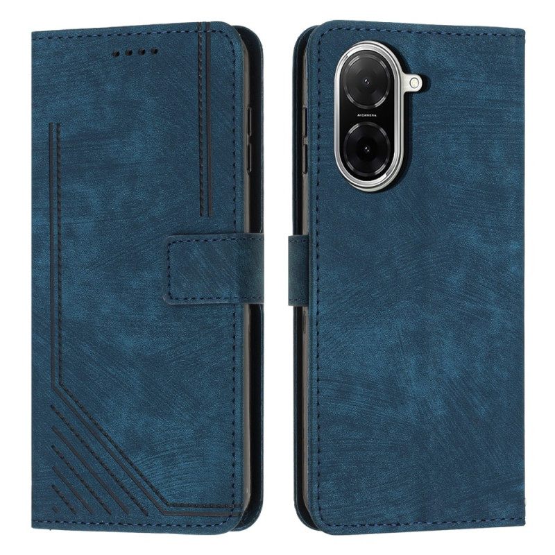Leren Hoesje Poco C71 Retro Design
