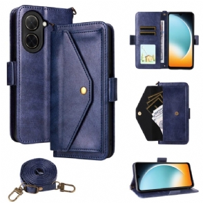 Leren Hoesje Poco C71 Schoudertasje Bescherming Hoesje