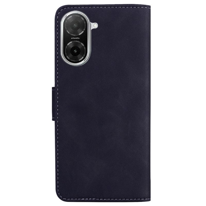 Leren Hoesje Poco C71 Suède-effect Bescherming Hoesje