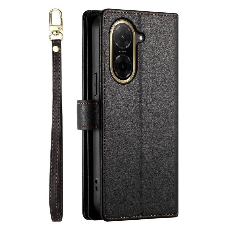 Leren Hoesje Voor Poco C71 Bandje En Schouderband Band