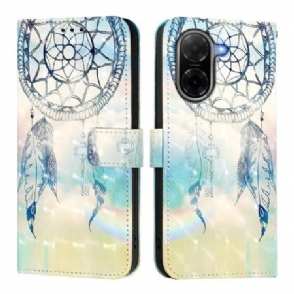 Leren Hoesje Voor Poco C71 Dromenvanger Met Aquarelprint