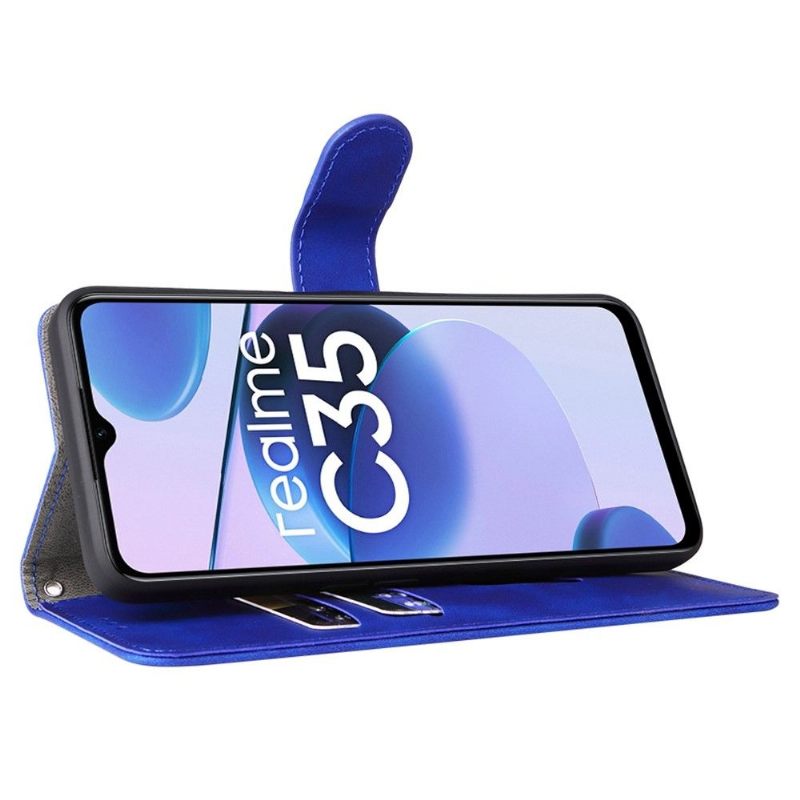 Flip Case voor Realme C35 Zachte Aanraking