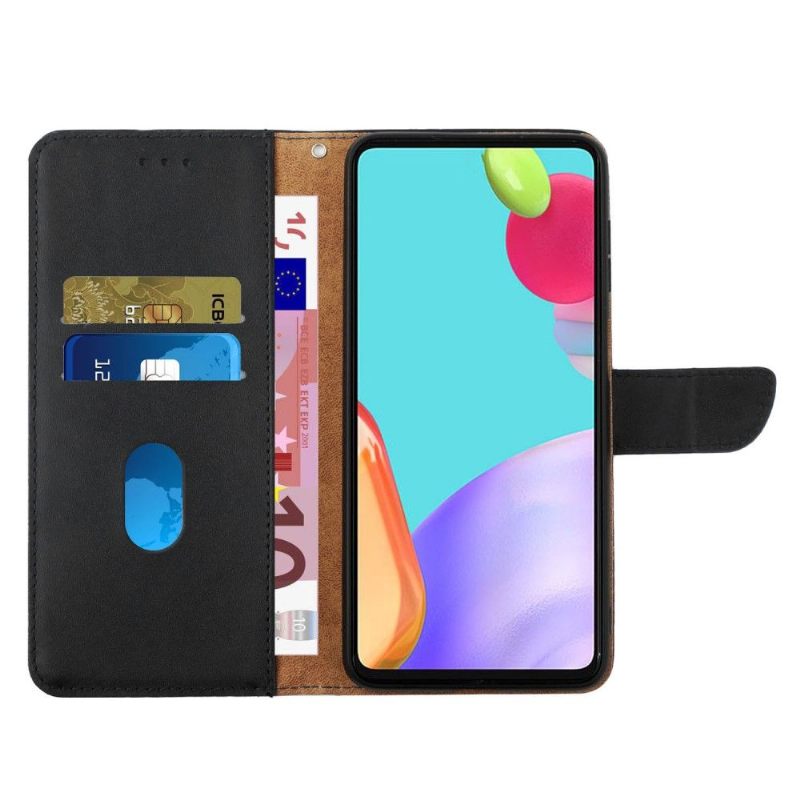 Folio-hoesje voor Realme C35 Anti-fall Glad Leer