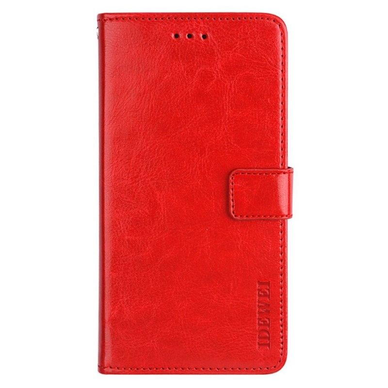 Folio-hoesje voor Realme C35 Idewei Folio Ledereffect