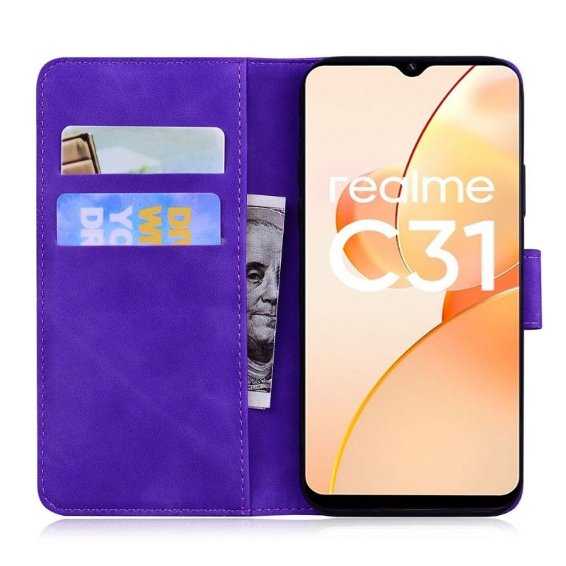 Folio-hoesje voor Realme C35 Roman Soft Touch