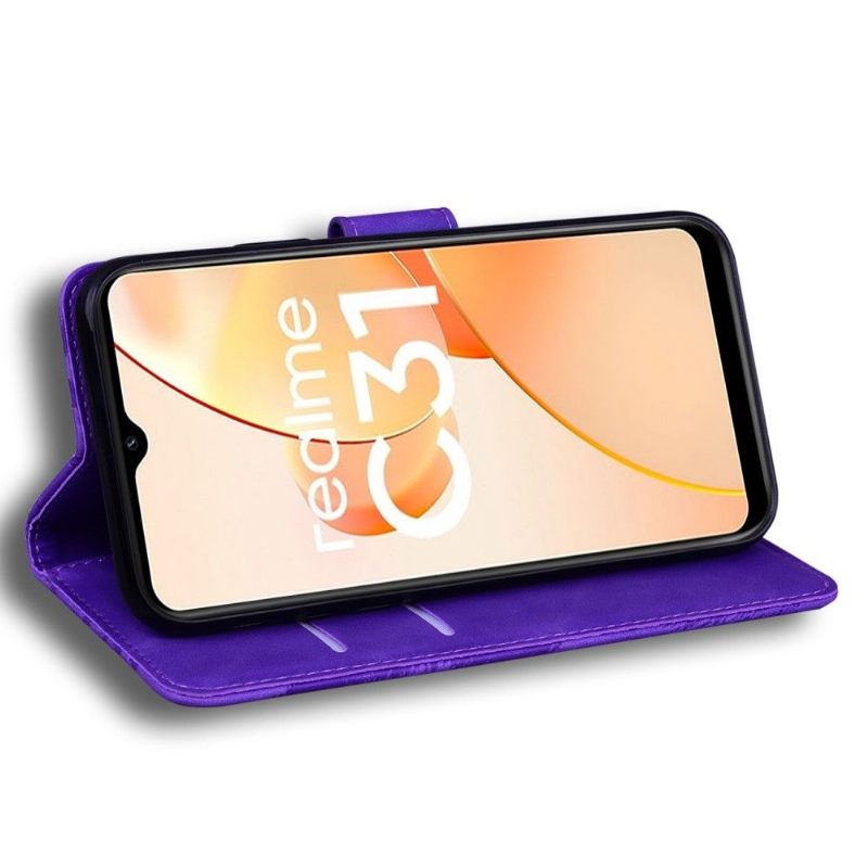 Folio-hoesje voor Realme C35 Roman Soft Touch