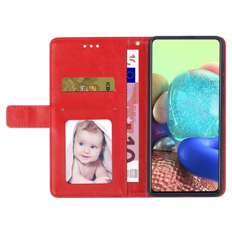 Folio-hoesje voor Realme C35 Y-lijnen Leereffect