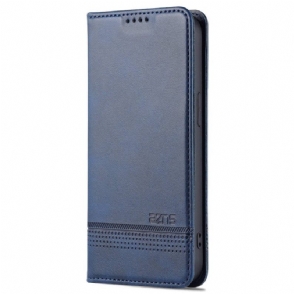 Bescherming Hoesje voor iPhone 14 Pro Folio-hoesje Azns Leerstyling