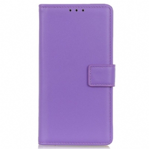 Folio-hoesje voor iPhone 14 Pro Eenvoudig Leereffect