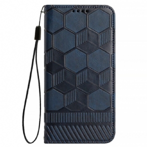 Folio-hoesje voor iPhone 14 Pro Voetbal Bal Patroon