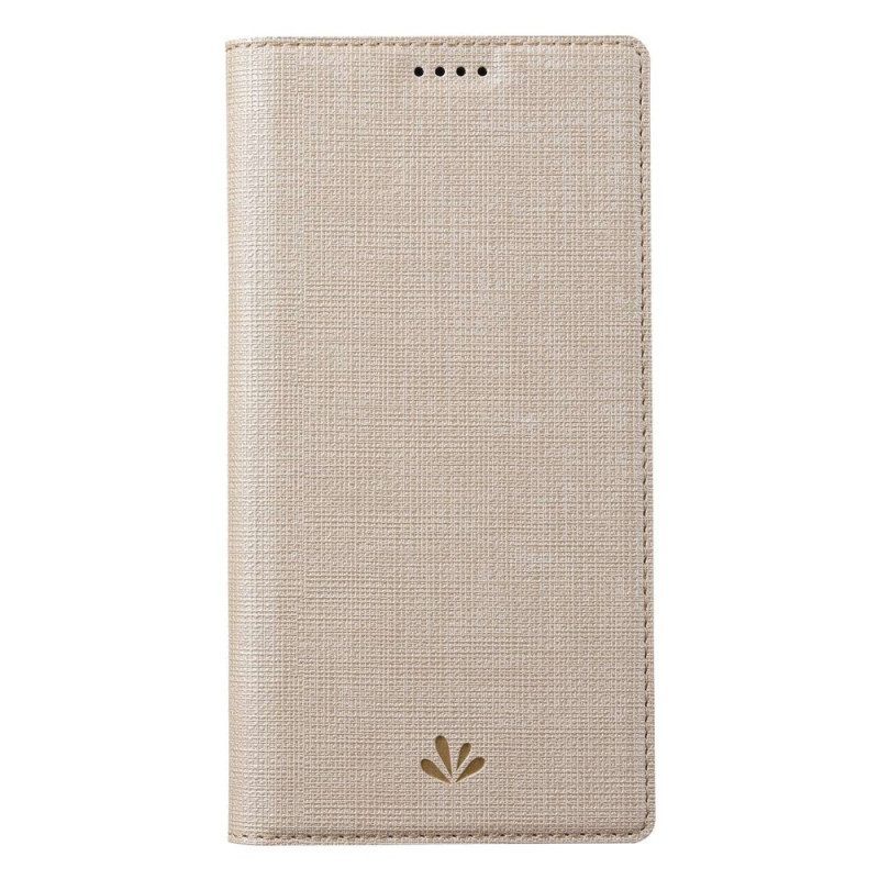 Leren Hoesje voor iPhone 14 Pro Getextureerde Vili Dmx-serie
