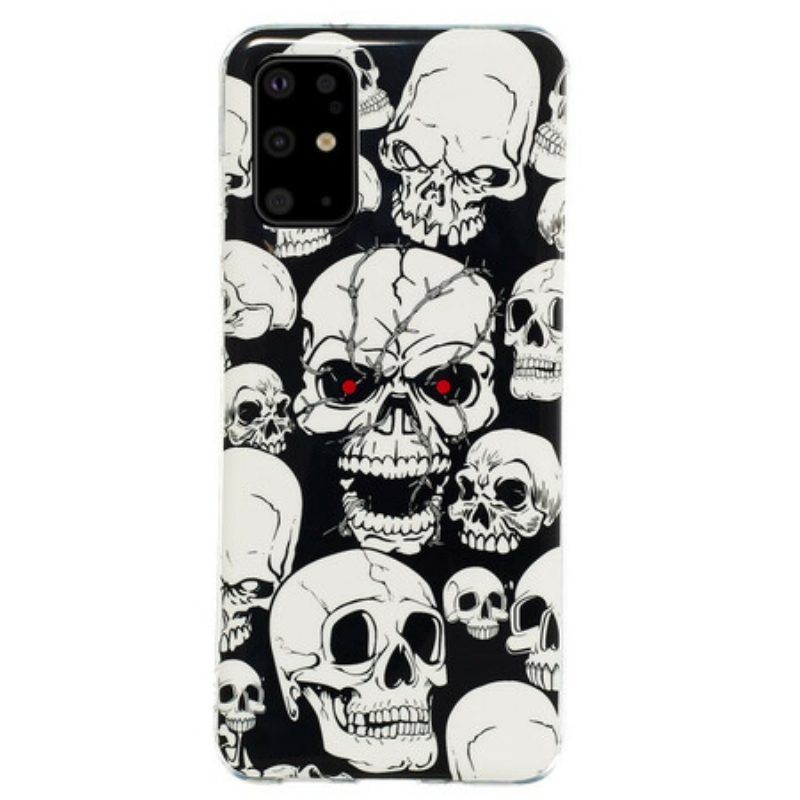 Hoesje voor Samsung Galaxy S20 Plus / S20 Plus 5G Fluorescerende Schedels