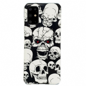 Hoesje voor Samsung Galaxy S20 Plus / S20 Plus 5G Fluorescerende Schedels