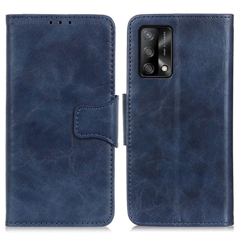 Case voor Oppo A74 4G Edouard Klassiek Kunstleer