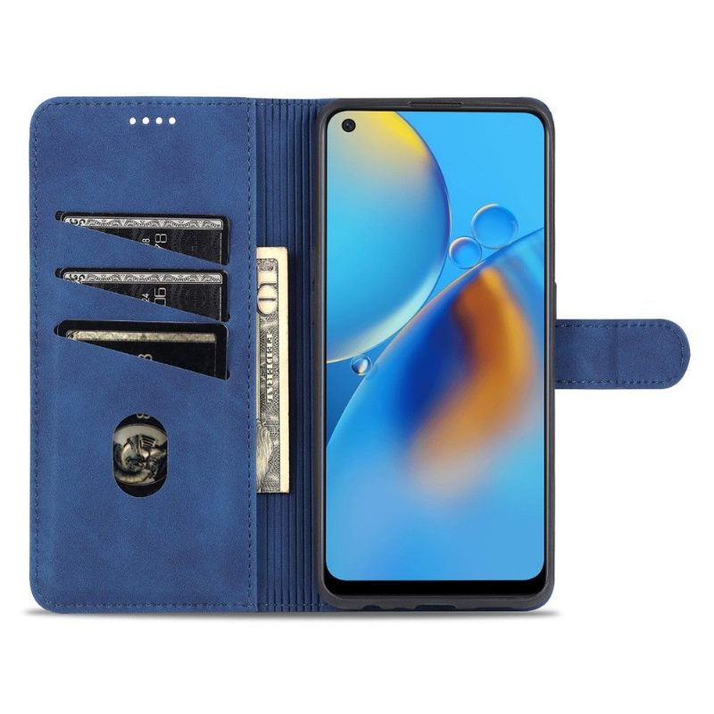 Cover voor Oppo A74 4G Folio-hoesje Azns-kaarthouder