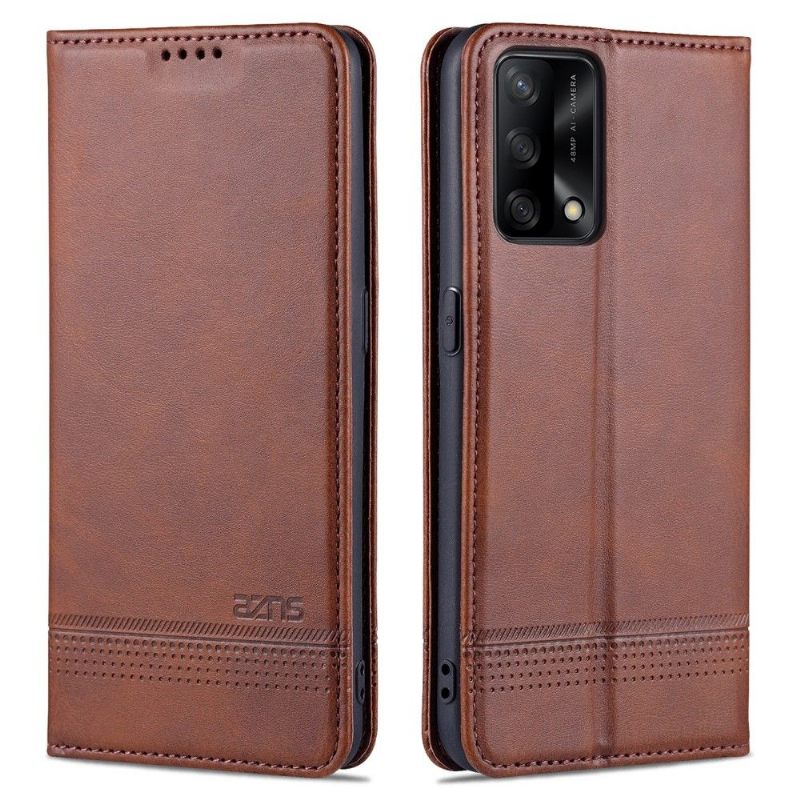 Cover voor Oppo A74 4G Portemonnee Azns Kunstleer
