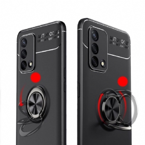 Hoesje voor Oppo A74 4G Anti-fall Siliconen Met Roterende Ondersteuning