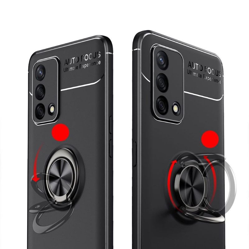 Hoesje voor Oppo A74 4G Anti-fall Siliconen Met Roterende Ondersteuning