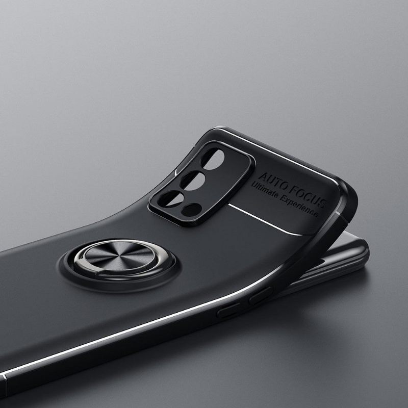 Hoesje voor Oppo A74 4G Anti-fall Siliconen Met Roterende Ondersteuning