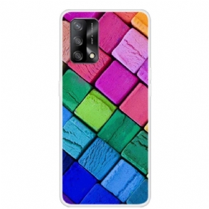 Hoesje voor Oppo A74 4G Gekleurde Blokken