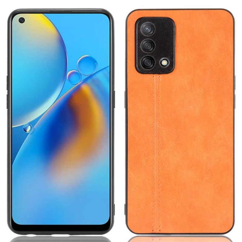 Hoesje voor Oppo A74 4G Ledereffect