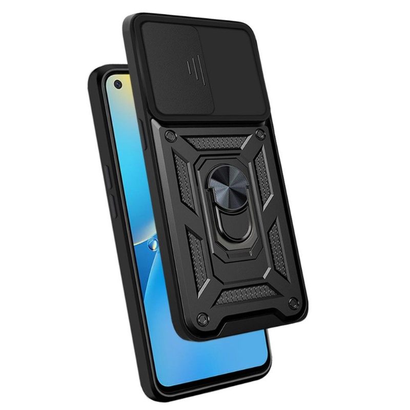 Hoesje voor Oppo A74 4G Ondersteuningsfunctie Voor Cameraschuif