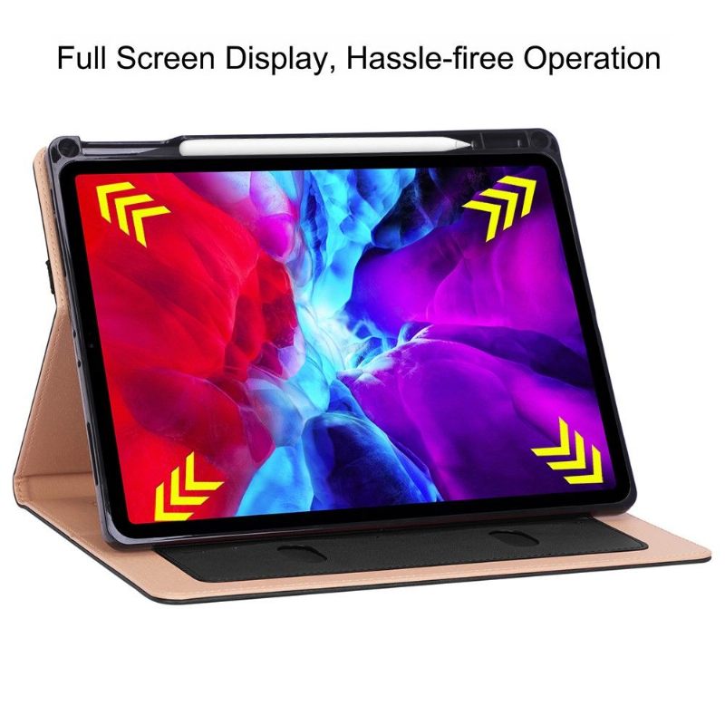 iPad Pro 12.9 (2020) Kunstleer Hoes Met Handvat