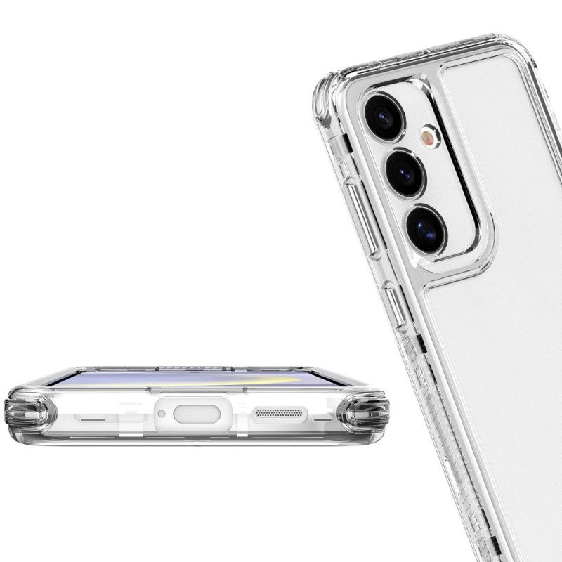 Case Hoesje Samsung Galaxy S25 5g Telefoonhoesje 3-in-1 Krasbestendig