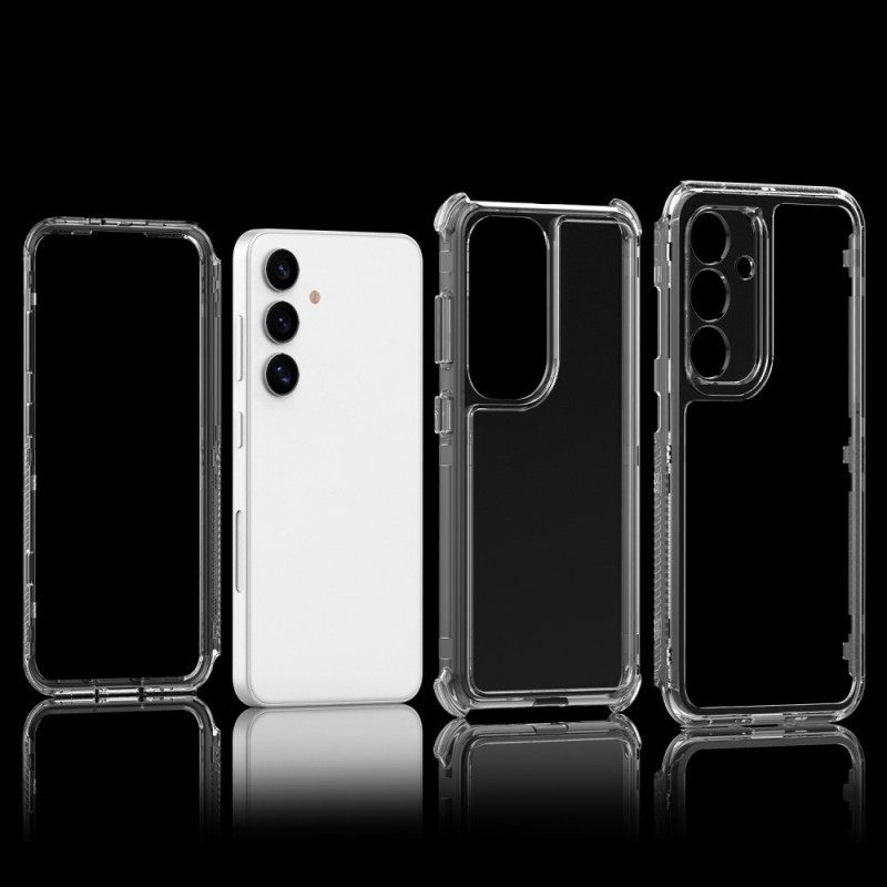 Case Hoesje Samsung Galaxy S25 5g Telefoonhoesje 3-in-1 Krasbestendig