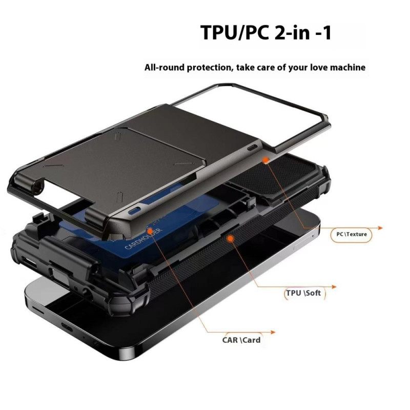 Case Hoesje Samsung Galaxy S25 5g Telefoonhoesje Geïntegreerde Kaarthouder