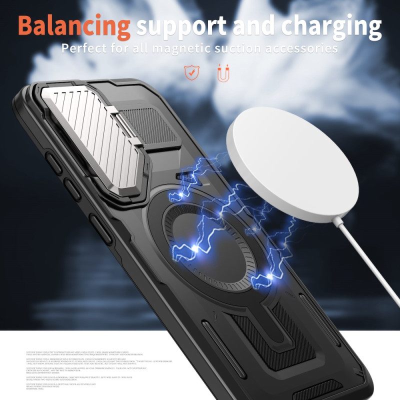 Case Hoesje Samsung Galaxy S25 5g Telefoonhoesje Magsafe Compatibele Houder En Lensbeschermer