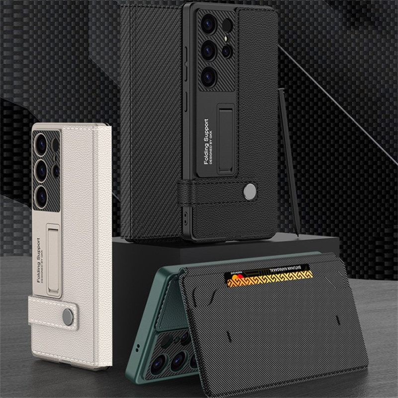 Case Hoesje Samsung Galaxy S25 5g Telefoonhoesje Premium Kaarthouder En Standaard