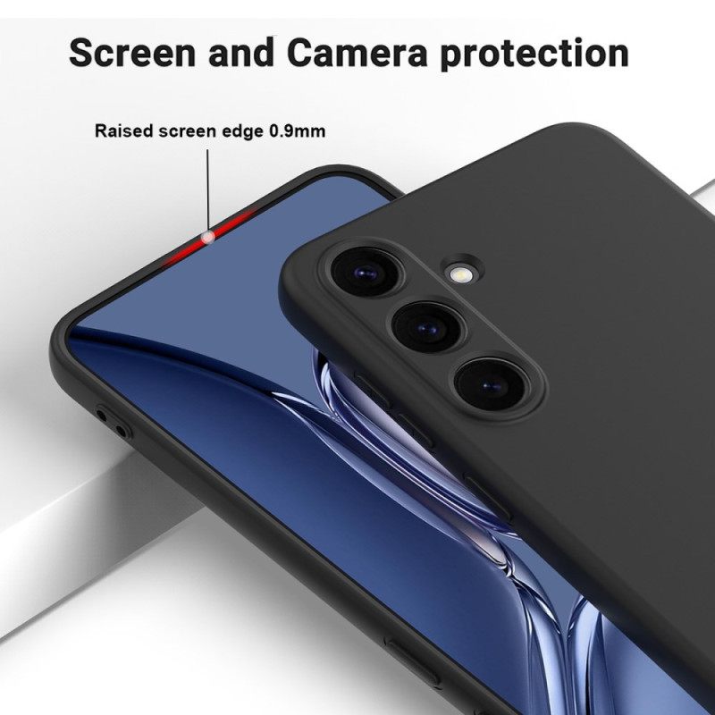 Case Hoesje Samsung Galaxy S25 5g Telefoonhoesje Vloeibare Siliconen Met Bandje