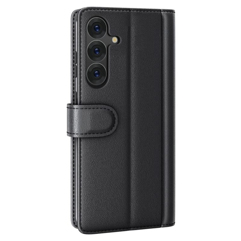 Flip Case Leren Samsung Galaxy S25 5g Echt Leer