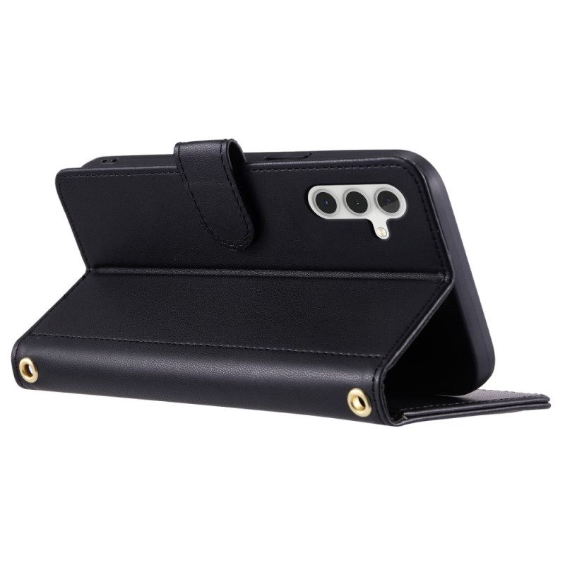 Folio-hoesje Samsung Galaxy S25 5g Gewatteerd Ontwerp Plus