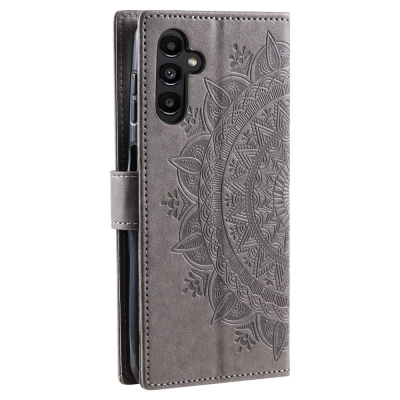 Folio-hoesje Samsung Galaxy S25 5g Portemonnee Met Mandala Zon En Koord