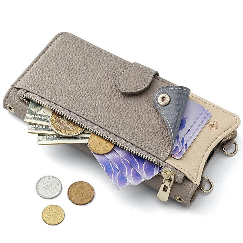 Folio-hoesje Samsung Galaxy S25 5g Spiegel En Ketting