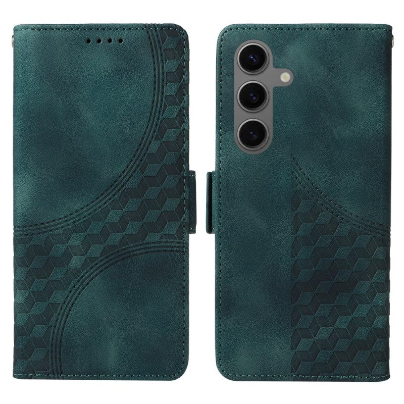 Folio-hoesje Samsung Galaxy S25 5g Telefoonhoesje Grafische Rand